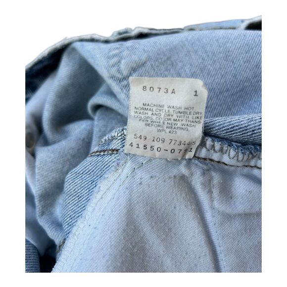Vintage Levi’s SilverTab Jeans 28x33 Light Wash Button Fly Made USA 1991 - Picture 8 of 10
